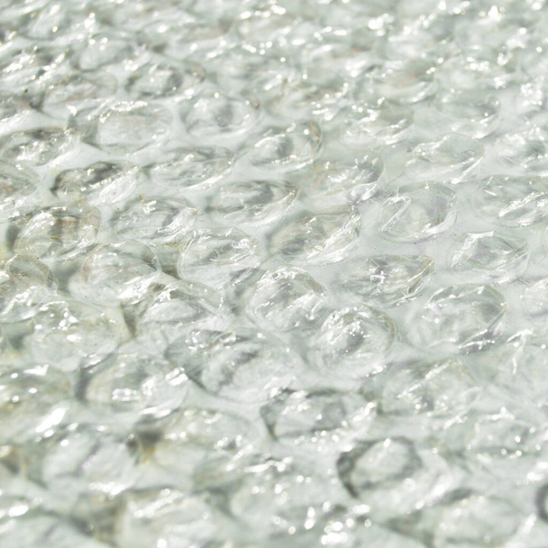 Plástico bolha de ar proteção folha envoltório textura fundo, bolha de ar embalagem textura - Foto, Imagem