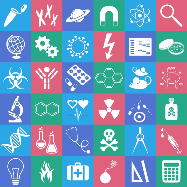 Science icons - Vector, Image