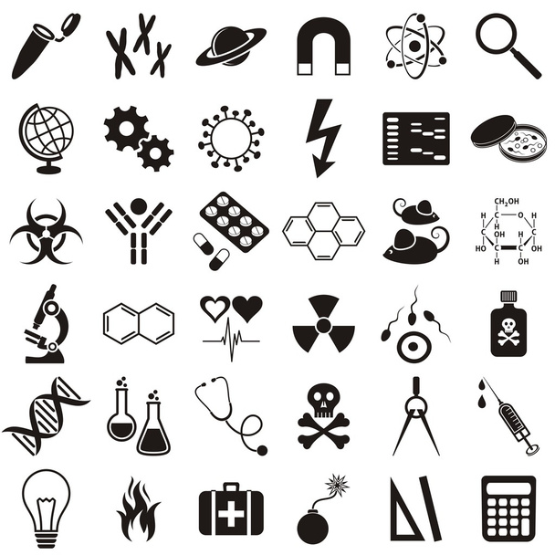 Icone della scienza
 - Vettoriali, immagini