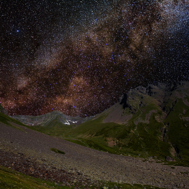 Night mountain scene - Photo, image