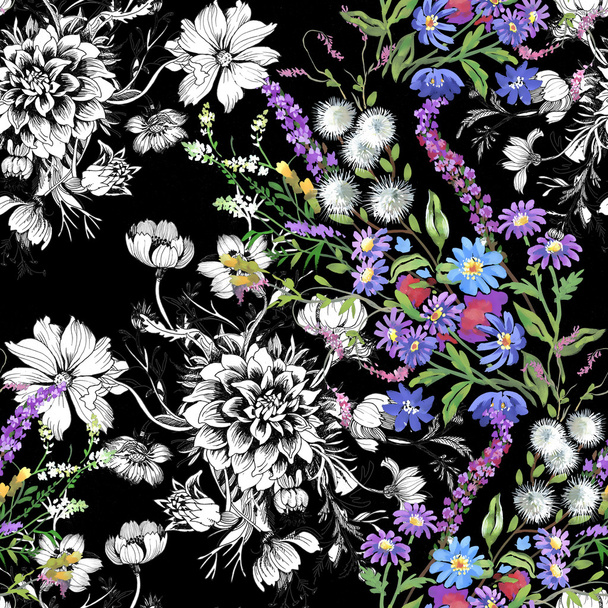 Floral seamless pattern - Foto, imagen