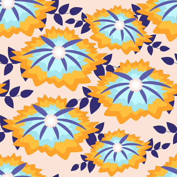 Vector abstract seamless pattern in trendy colors.  - Vettoriali, immagini