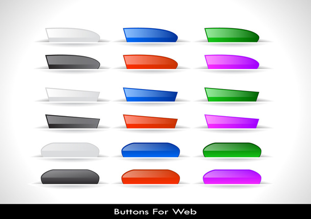Web buttons pack - Vektor, Bild