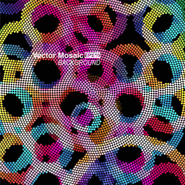 abstract background with colorful dots - Vecteur, image