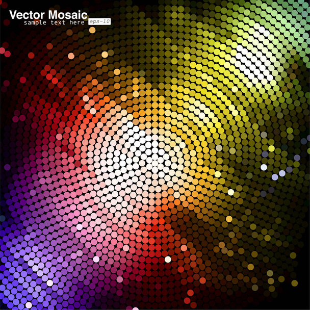 abstract background with circles and dots - Vector, imagen