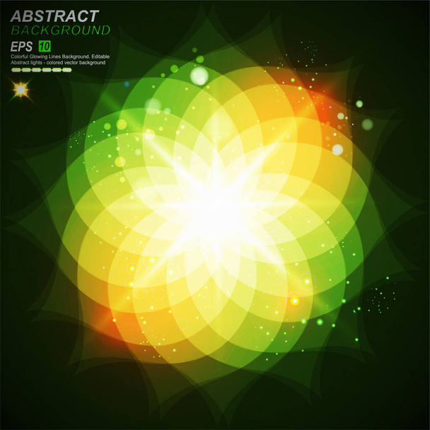 abstract background with colorful rays. vector illustration - Vettoriali, immagini