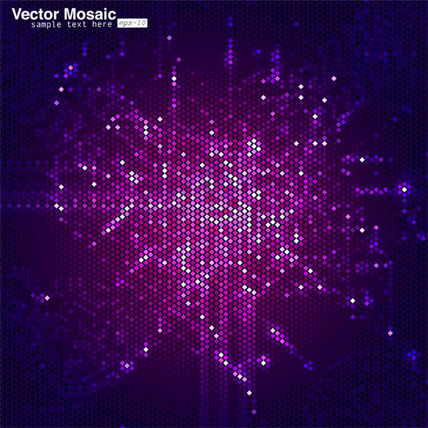 abstract background with dots and circles - Vetor, Imagem