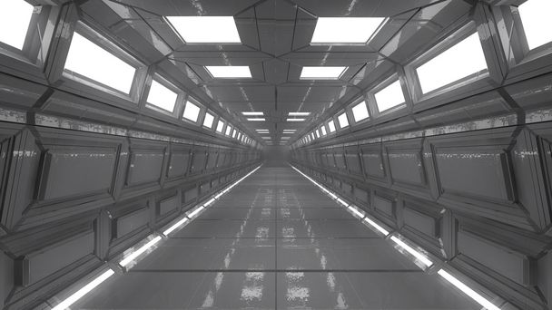 corredor futurista
 - Foto, imagen