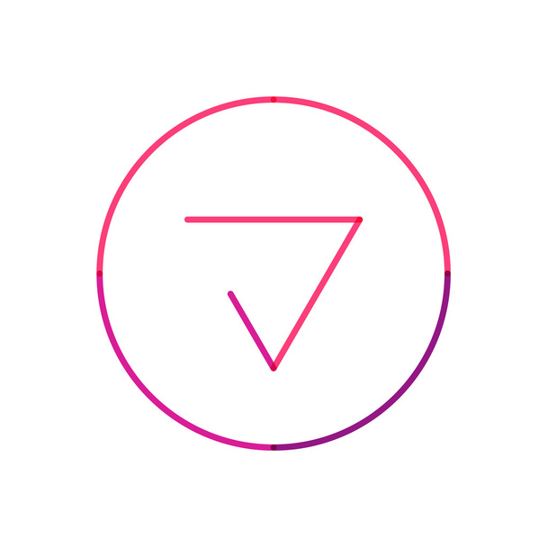 Minimale lijn ontwerp logo - Vector, afbeelding