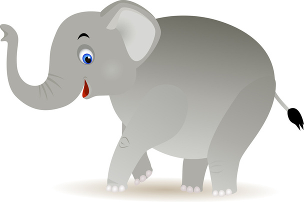 Karikatura slona - Vektor, obrázek