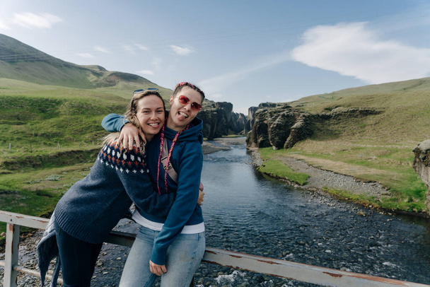 アイスランドの有名なフィフラルフガルフキャニオン. トップ観光地。 アイスランドの南東,ヨーロッパ. 高品質の写真 - 写真・画像