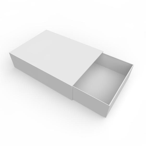 Caja blanca en blanco de fósforos
 - Foto, Imagen