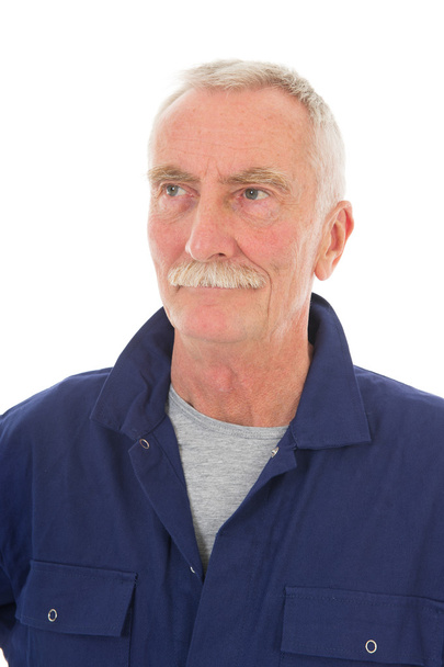 man in blue overall - Photo, image