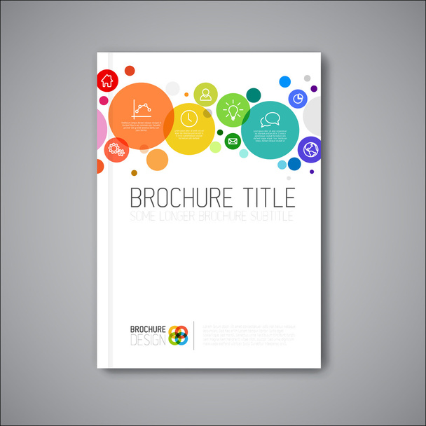 Vector abstract brochure design template - Vector, Image