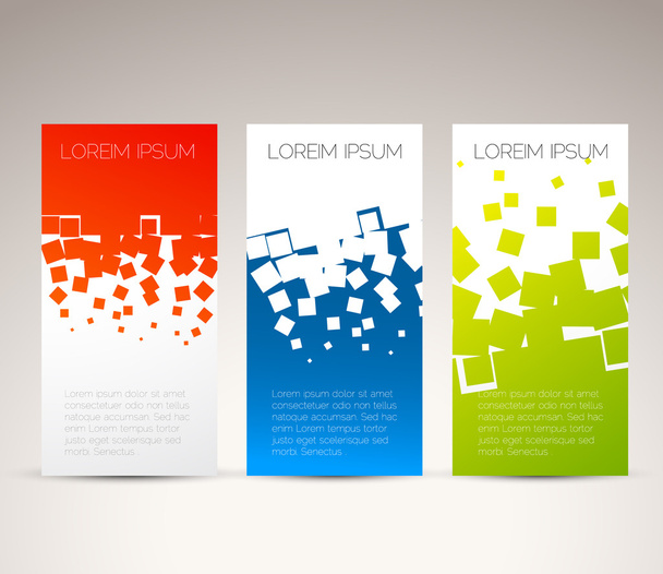 Simple colorful vertical banners - Vector, Image
