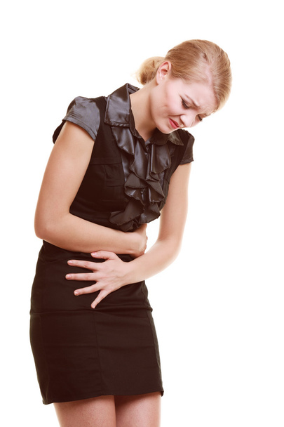 Woman suffering from stomach pain - Zdjęcie, obraz