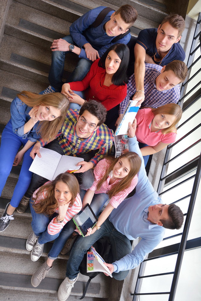 Happy teens group in school - Foto, Imagen