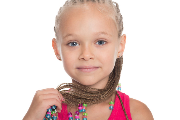 Cute little girl with dreadlocks  - Valokuva, kuva