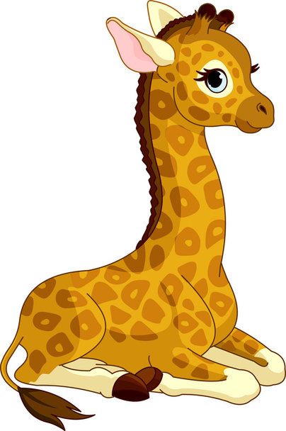 Giraffe Calf - Vetor, Imagem