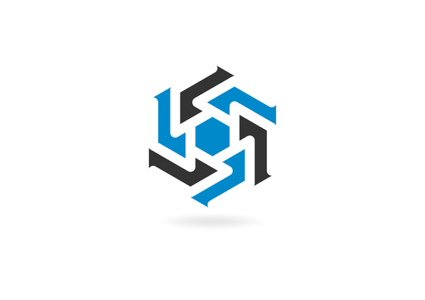 Abstrait hexagone balance logo d'entreprise
 - Vecteur, image