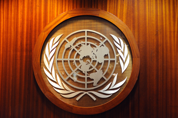 国連のロゴ - 写真・画像