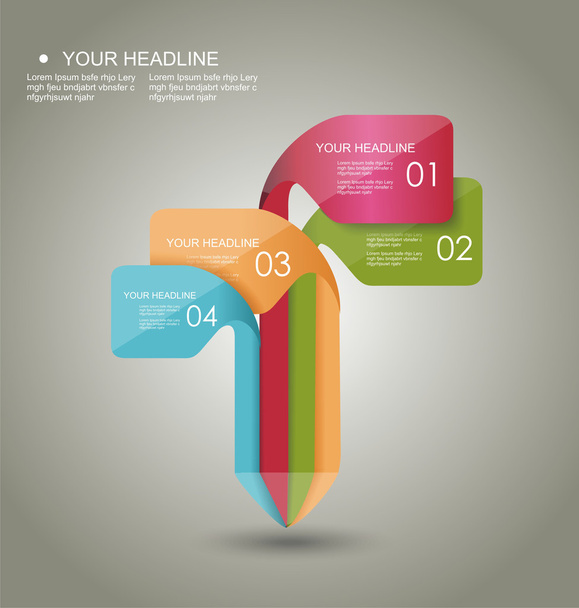 Modern minimalistic infographics banner. Vector illustration  - Vektor, Bild