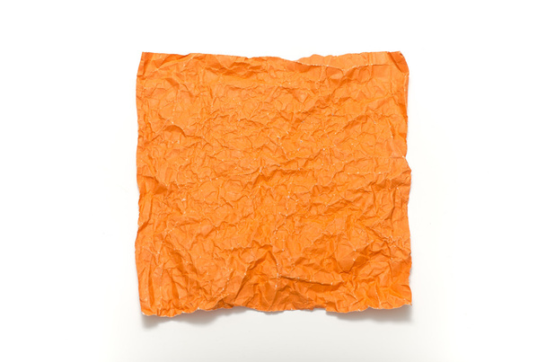orange crumpled paper texture - Zdjęcie, obraz
