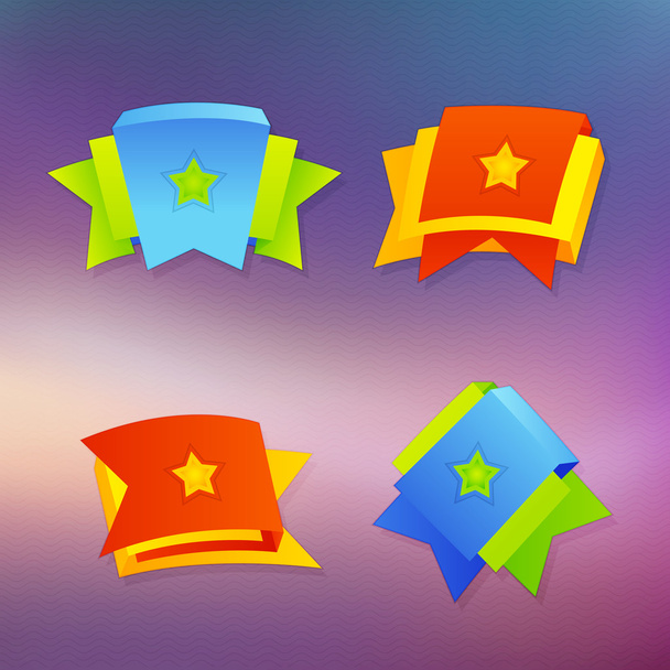 Four vector banners - Vector, Image