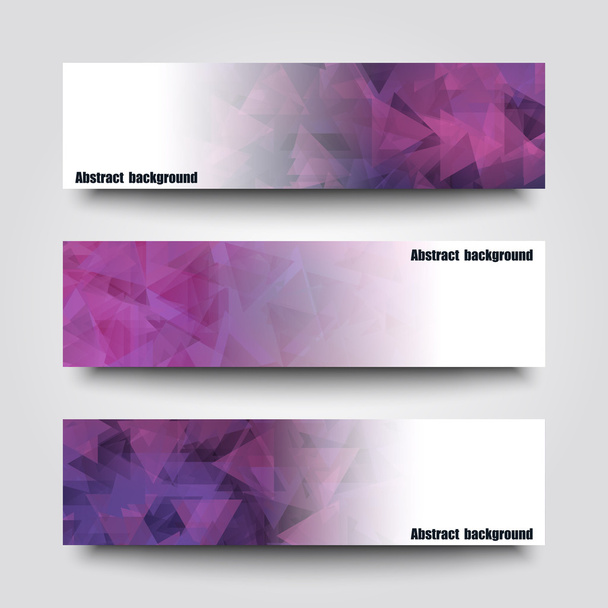 Set of banner templates with abstract background. - Vektor, Bild