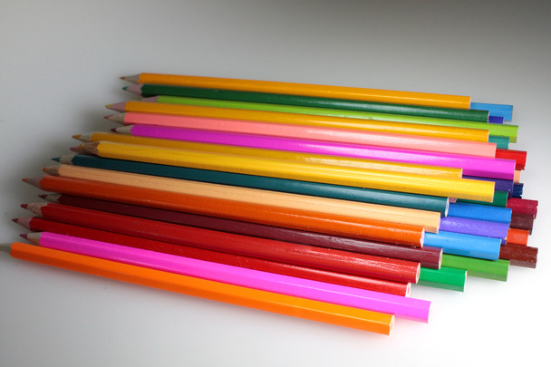 Bright colored pencils - Foto, Imagem