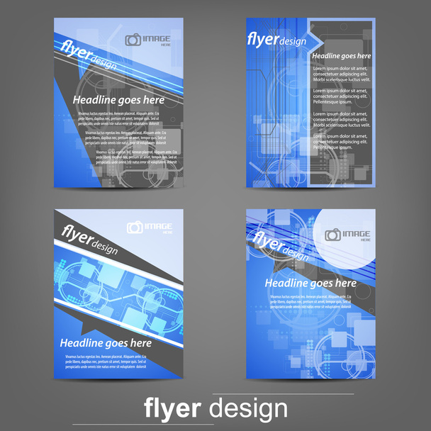 Vorlagen für Geschäftsflyer, Firmenbanner, Coverdesign - Vektor, Bild