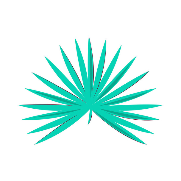 Icono de hoja de palma - Vector, imagen