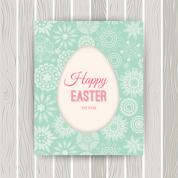 Happy Easter card - Vector, imagen