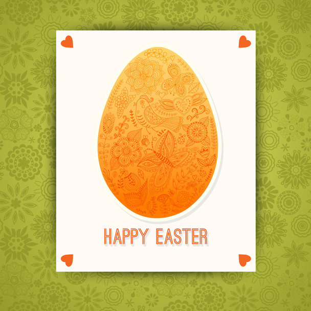 Happy Easter card - Vektor, kép