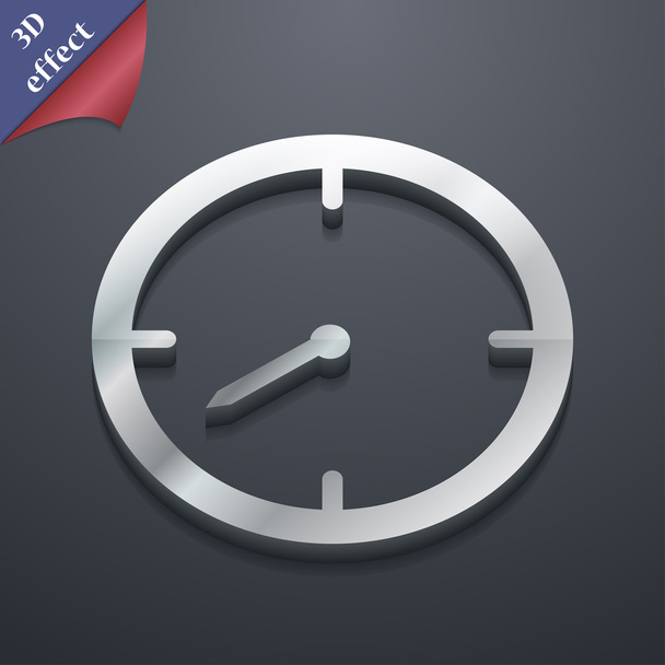 Simbolo icona timer. Stile 3D. Trendy, design moderno con spazio per il tuo testo Vector
 - Vettoriali, immagini