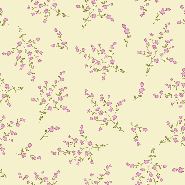 Floral seamless wallpaper - Vektori, kuva