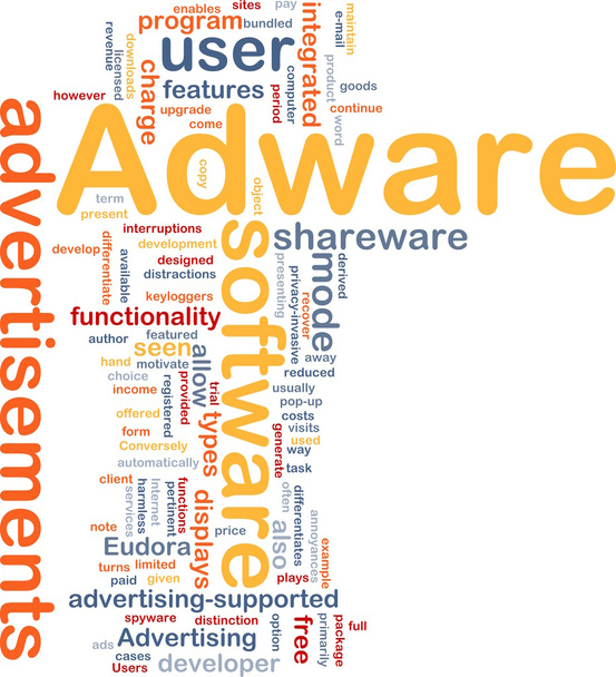 Adware háttér koncepció - Fotó, kép