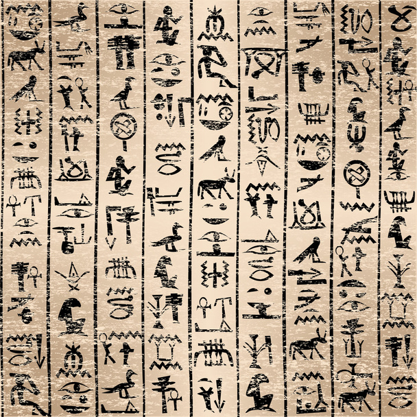 Egyptian hieroglyphics - Вектор, зображення
