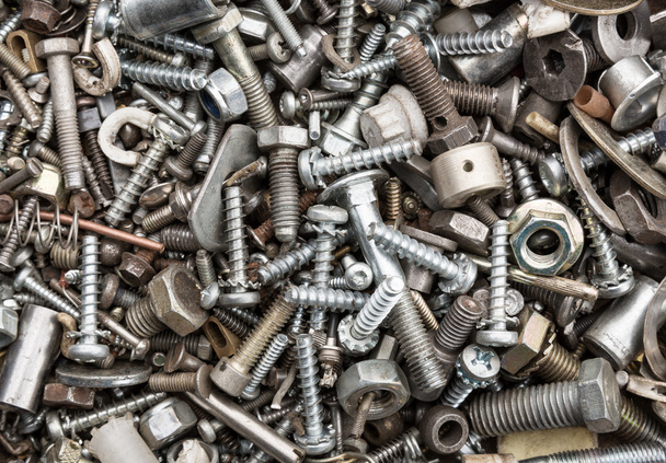 Hardware - bolts, nuts, washers, screws - Фото, изображение