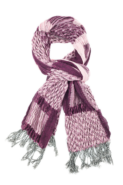 Woolen scarf isolated on white background - Photo, Image