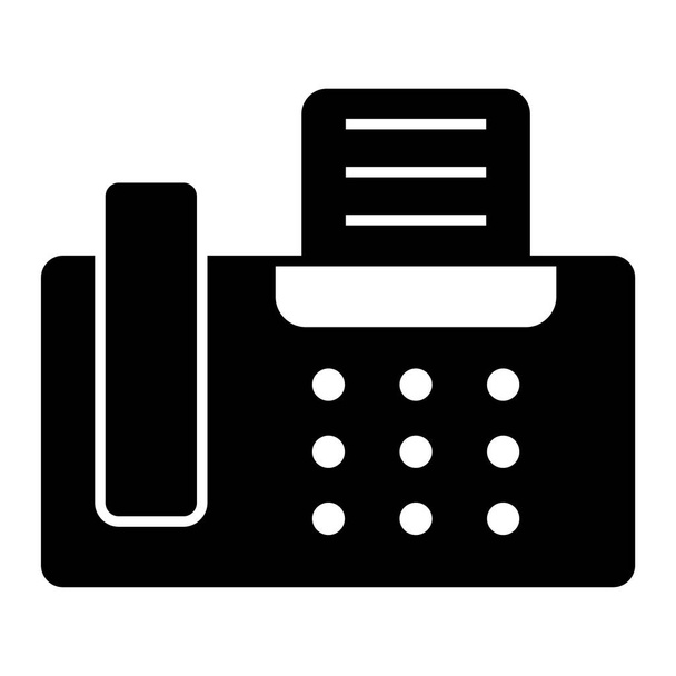 fax. icono web ilustración simple - Vector, Imagen