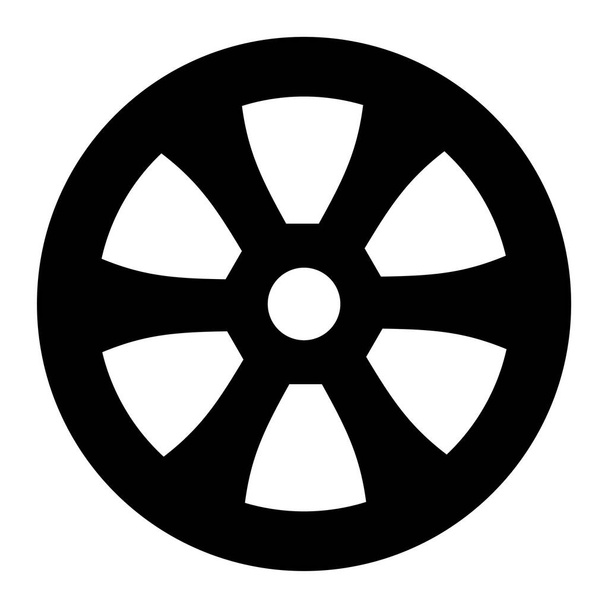 car wheel icon. outline illustration of tire steering vector icons for web - Vektor, obrázek