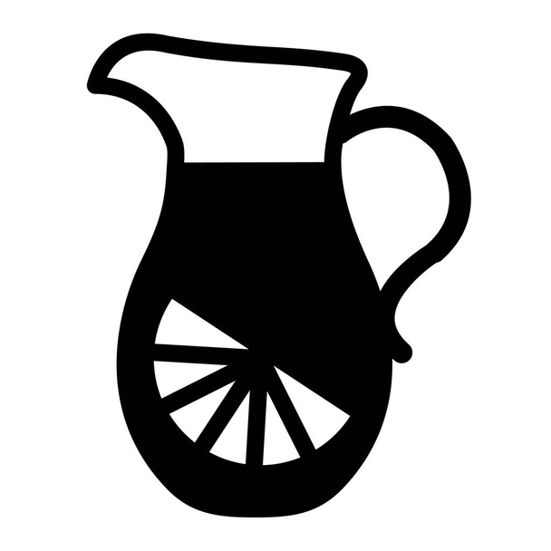 jug of milk and juice vector illustration - Vector, afbeelding