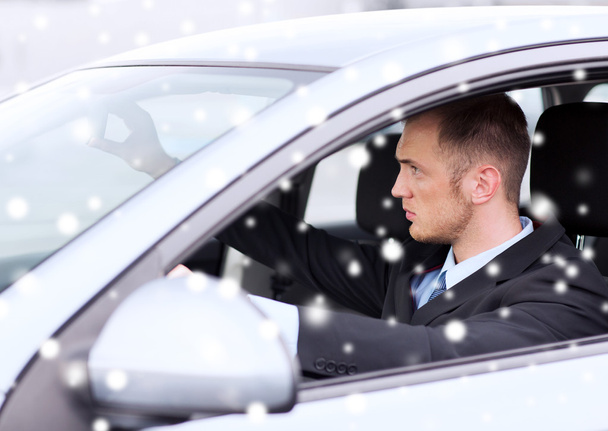 close up of businessman driving car - Fotografie, Obrázek