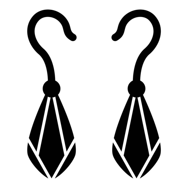 earrings icon, vector simple illustration - Vector, Image