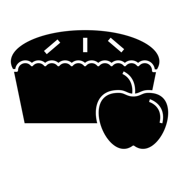 apple pie icon vector illustration - Vetor, Imagem