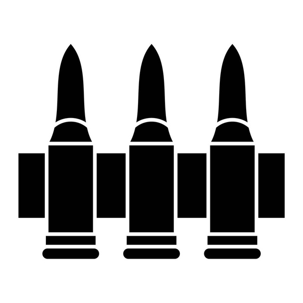 black and white vector illustration of a set of bullets - Vector, Image