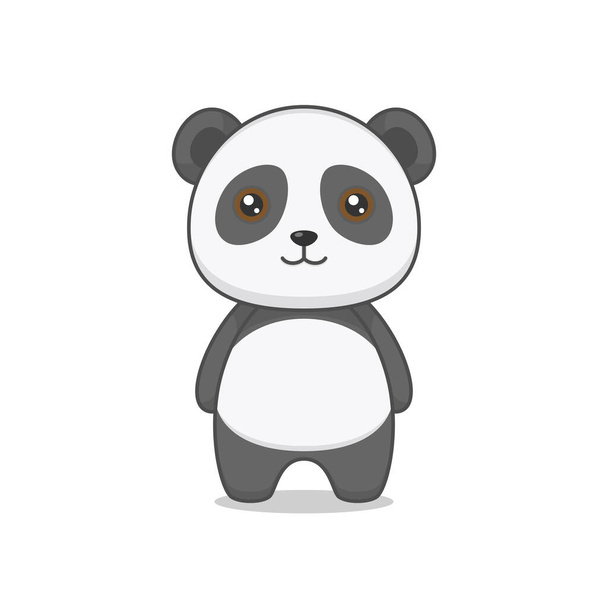 Cute Fat Panda Cartoon Character - Vektor, obrázek