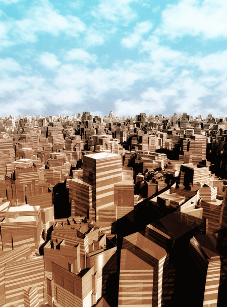 Paisaje ciudad 3D
 - Foto, imagen