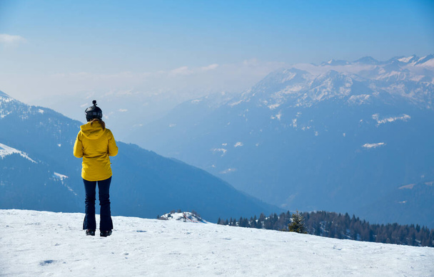 Breathtaking view to the winter landscape at Madonna di Campiglio Ski Resort, located at the area of the Brenta Dolomites in Italy, Europe.  - Foto, immagini